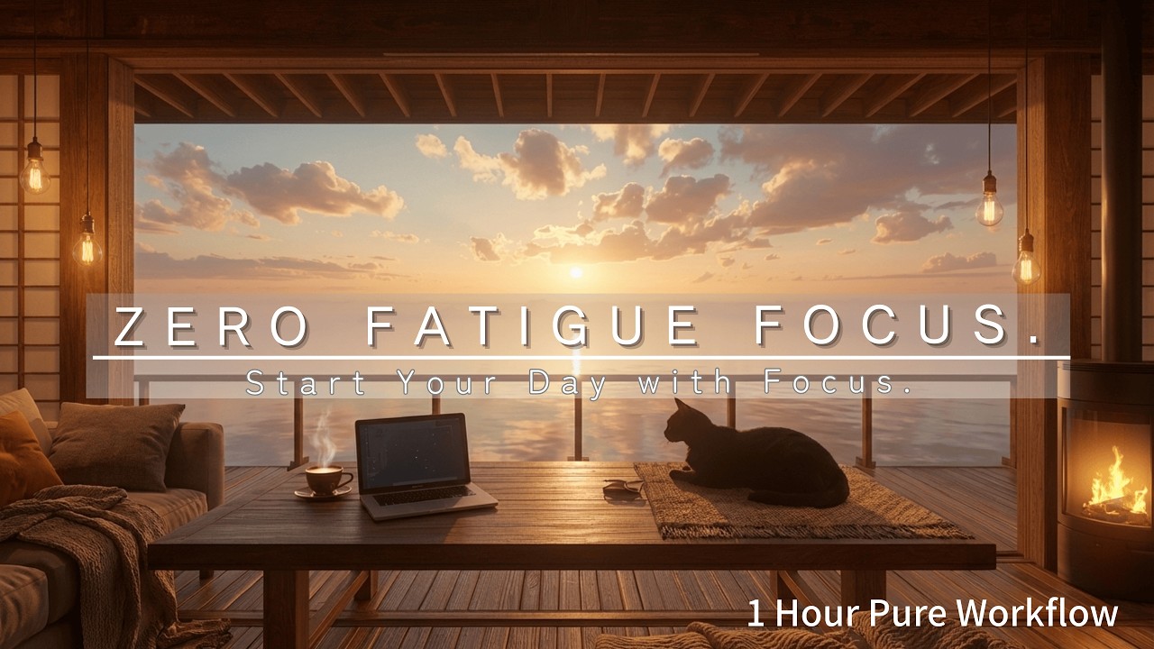 Absolute Equilibrium: 1 Hour Zen Piano & Koto | Morning Ocean Pavilion | No Bass Pressure