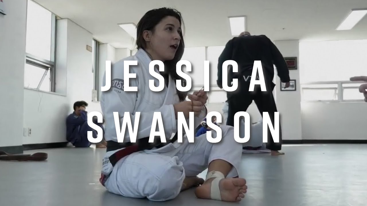 Rolling with Jiu-Jitsu World Class Jessica Swanson at a Korean Seminar