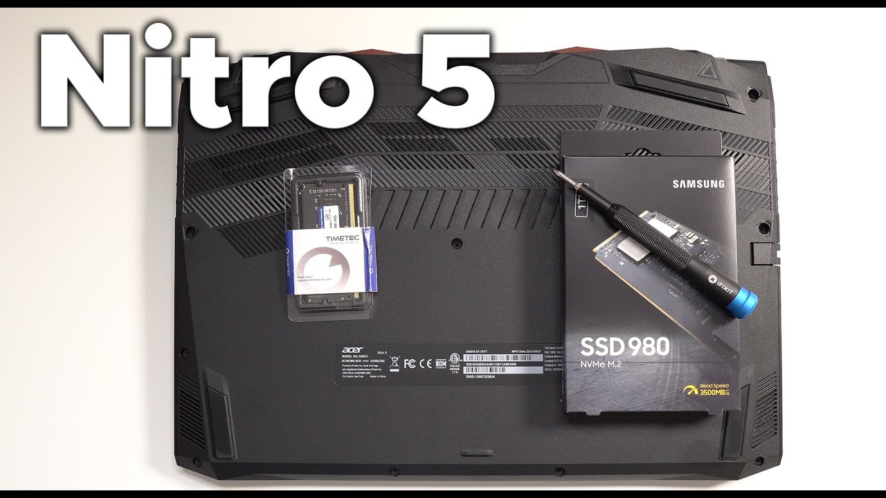 Обновление SSD и оперативной памяти Acer Nitro 5