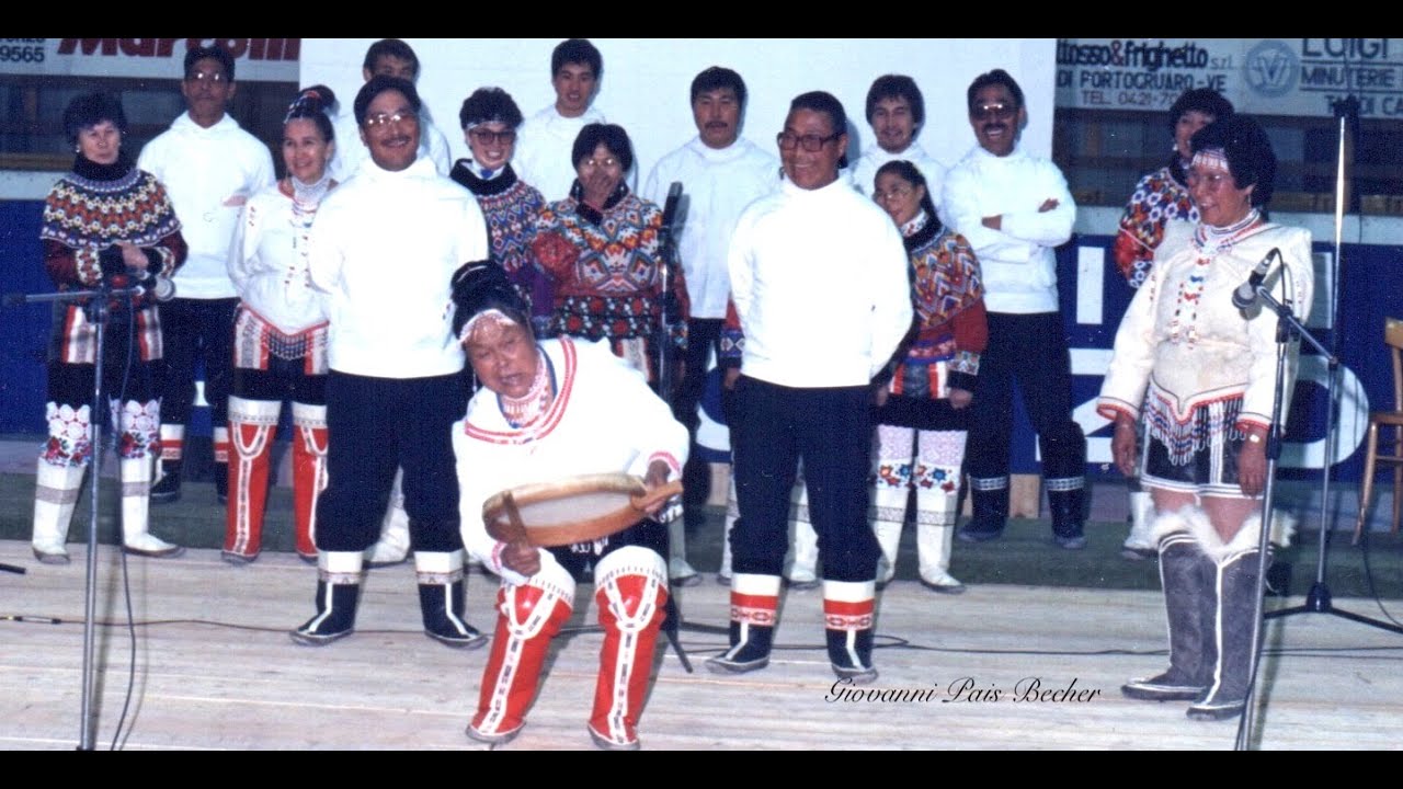 INUIT DRUM DANCER  AND FOLK SONGS*FROM AMMASSALIK*TO AURONZO AND MISURINA ITALY