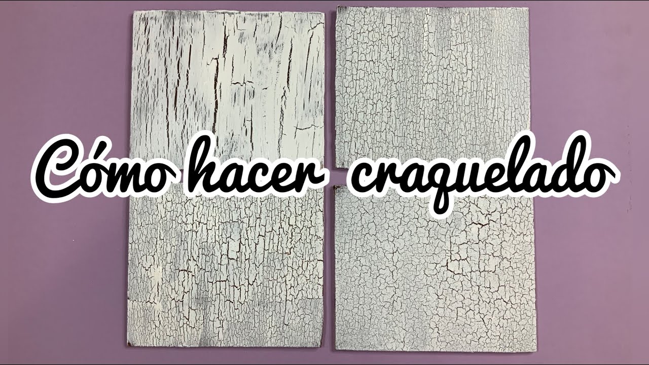 Cómo hacer craquelado - imprimación o gesso casero, craquelado con cola y craquelado inverso