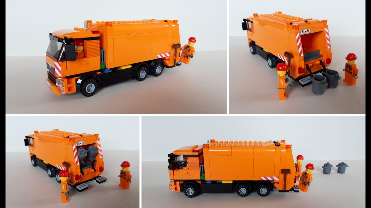 MAN TGS Müllwagen, Lego MOC, Bauanleitung
