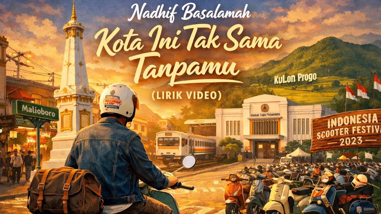 Nadhif Basalamah - Kota Ini Tak Sama Tanpamu (Lirik Video)