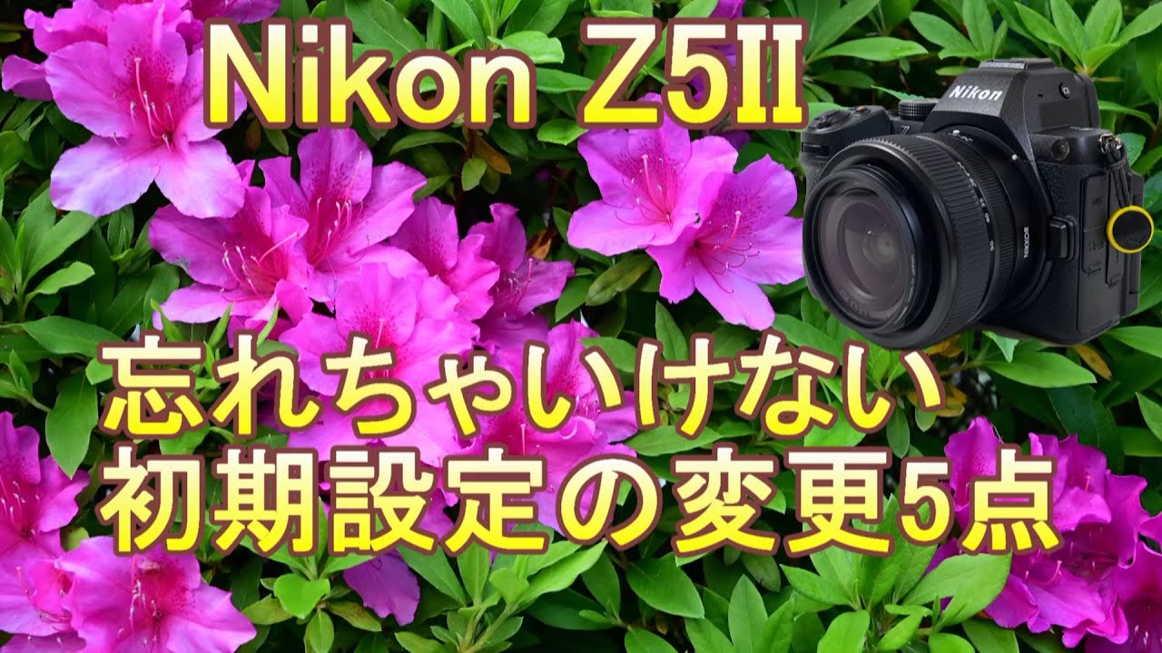 Nikon Z5II 忘れちゃいけない初期設定の変更5点（Eng Sub）