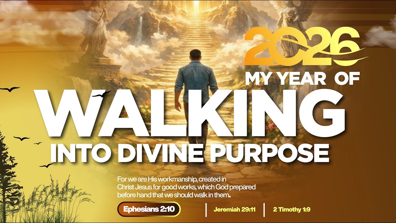 WALKING INTO  DIVINE PURPOSE /EPHESIAN 2:10 - EVENING  SERVICE