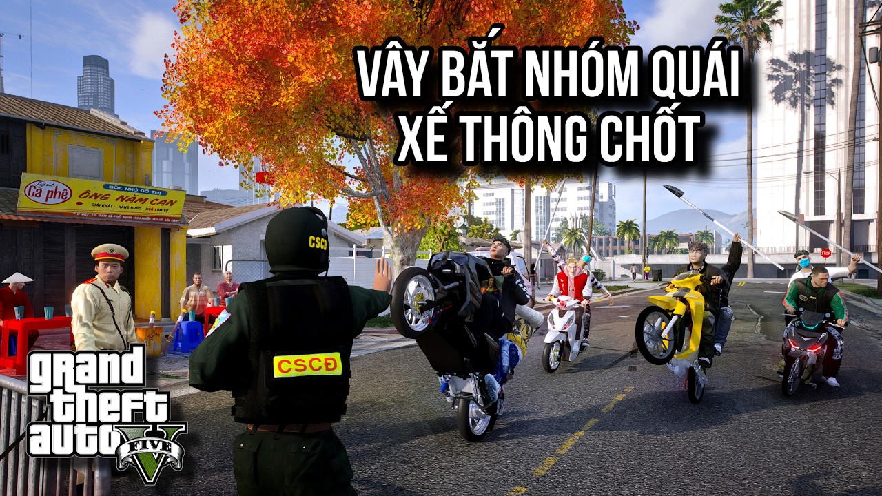 GTA V # Cảnh Sát Cơ Động Trấn Áp Tội Phạm Láo Loạn Đường Phố | Ngọc Lâm Gaming