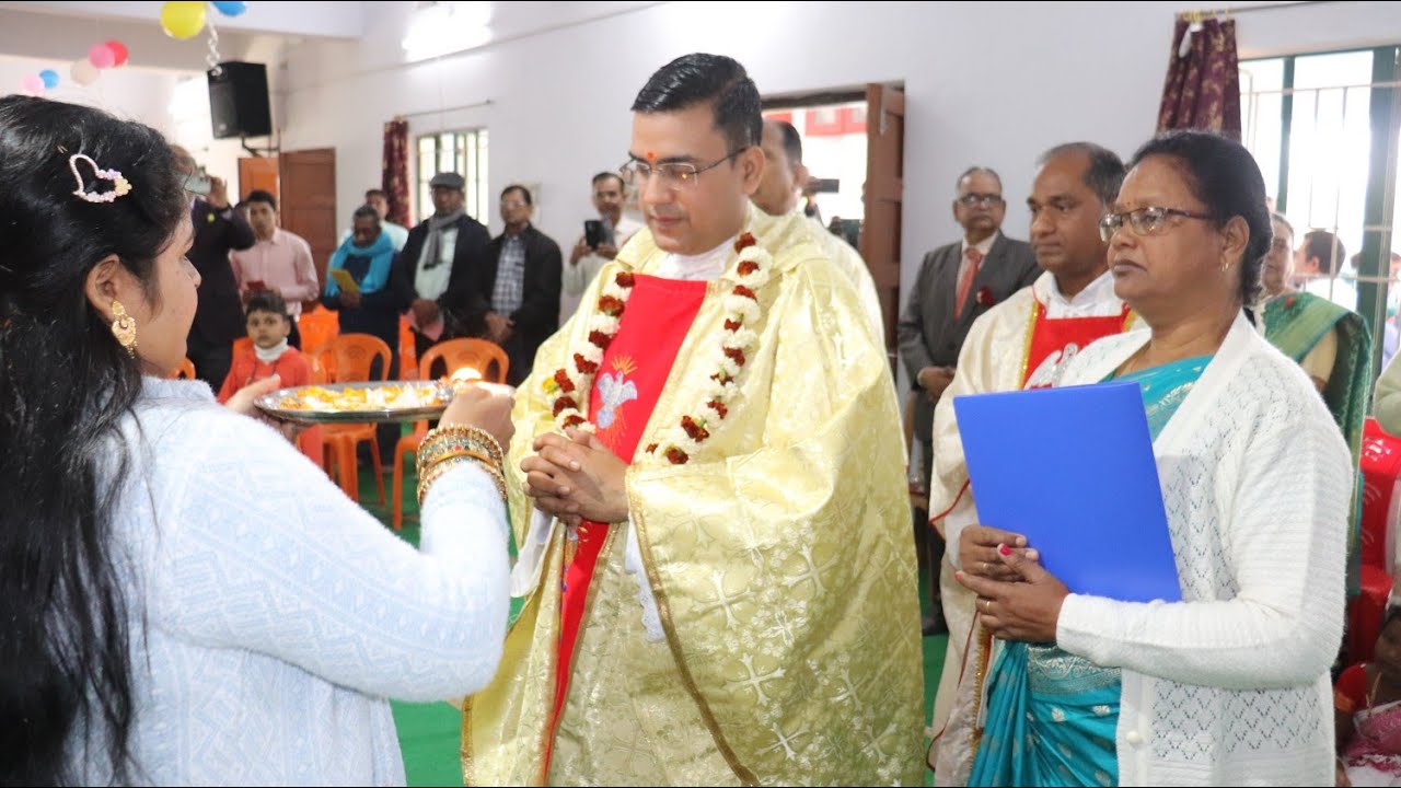 Final vows of Fr. Manish Julius Osta, S. J. of Patna Jesuit Province on 11.02.2024 at St. Ignatius
