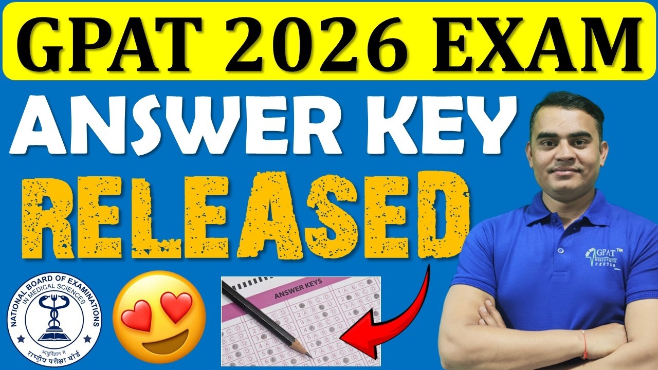 Опубликованы ответы на GPAT 2026😍📢Ответы на GPAT | Проходной балл GPAT 2026 #gpat2026 #gpatadmitc...