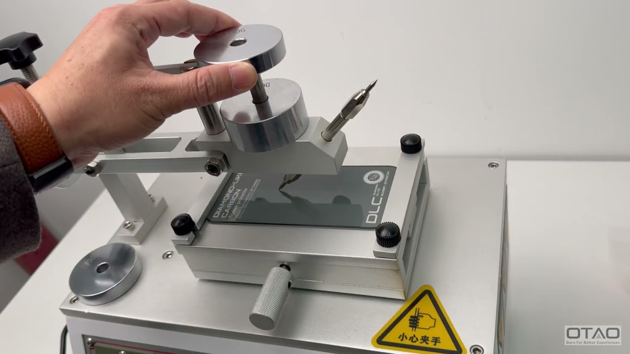 Professional Hardness test, Mohs 7, for DLC glass screen protector
