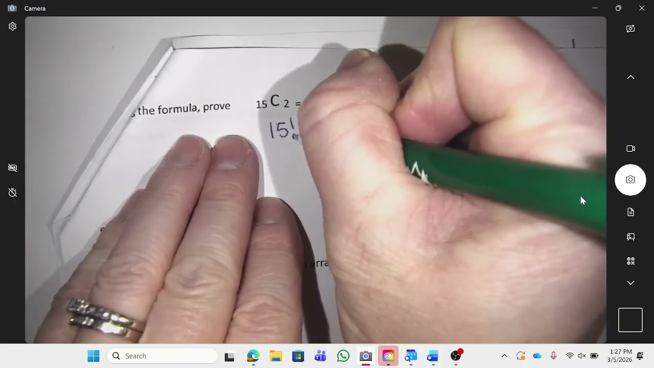 start to permutations and combinations