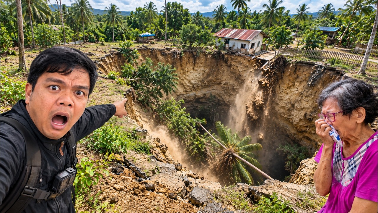 The Ground Suddenly Collapse and Swallowed Their Houses