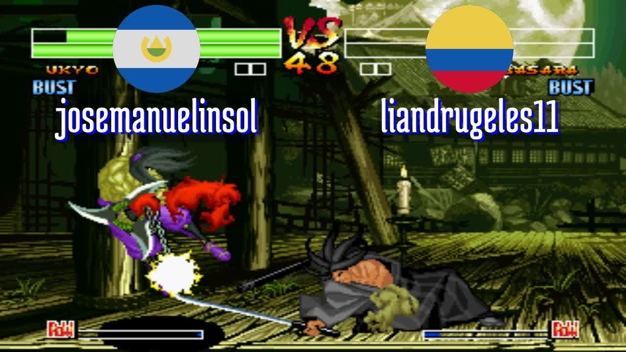 FT5 @samsho4: josemanuelinsol (SV) vs liandrugeles11 (CO) [Samurai Shodown IV Fightcade] Feb 28
