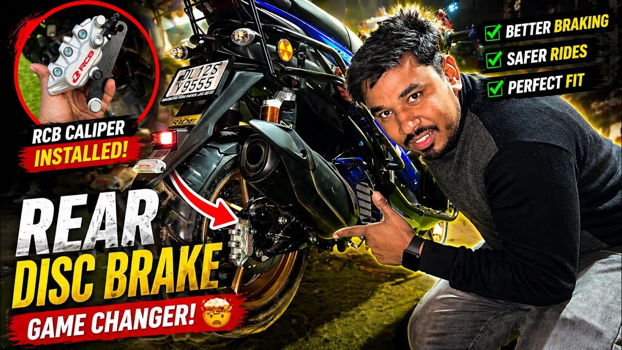 Aerox Rear Disc Brake Install 🤯 | Aerox 155 Modified | Techno khan