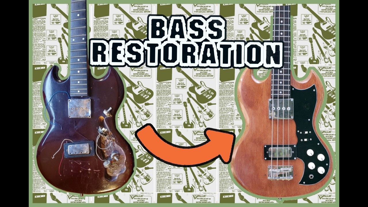 1970s Japanese SG-Style Bass Guitar – Gibson Copy Restoration