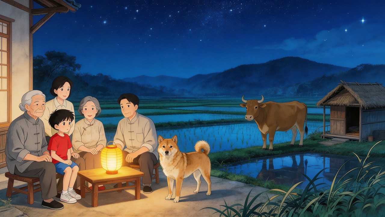 A visual poem from rural China | Ghibli Hand-Drawn Style
