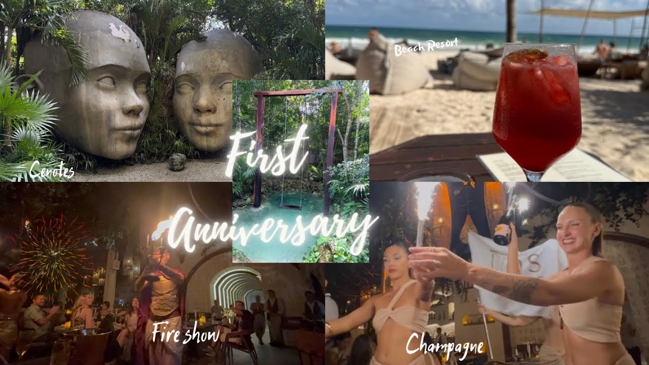 First Anniversary in Tulum 🇲🇽✨| From Cenotes to Champagne 🥂 