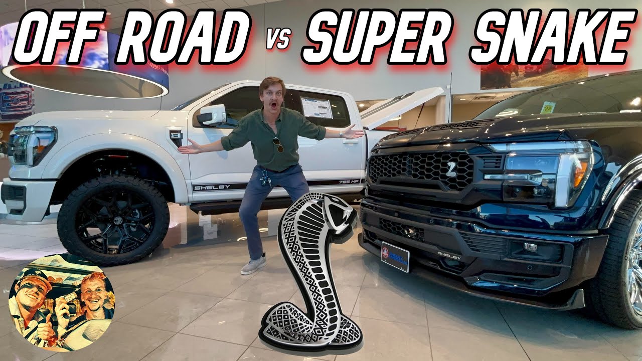 🔥 2025 SHELBY F-150 SUPER SNAKE против внедорожника | Сравнение уличных и внедорожных грузовиков ...