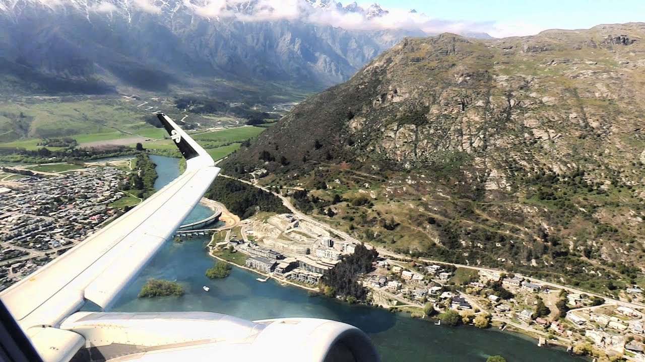 Air New Zealand A320 Takeoff Queenstown