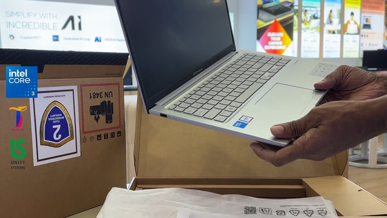 Asus Vivobook 15 X1504VAP Intel Core 3 100U 8GB Ram 512GB NVMe  Unboxing | Best Laptop for Student