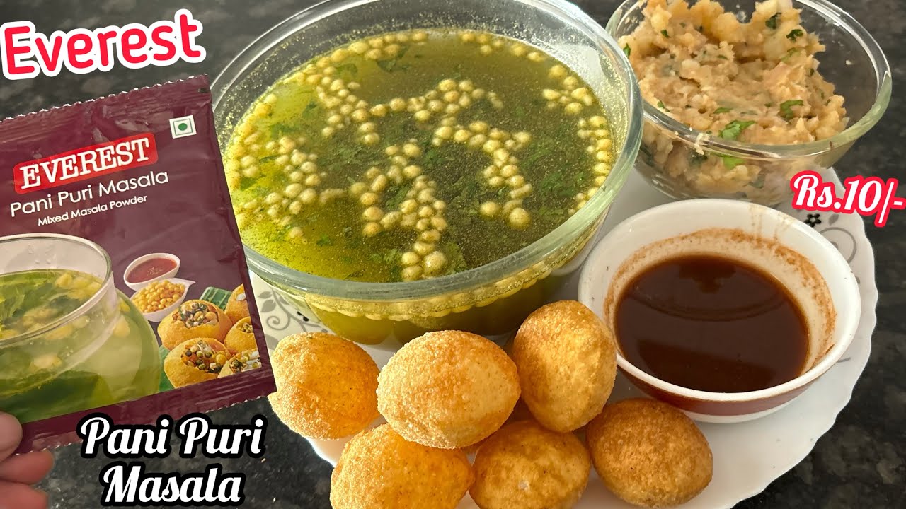 Everest Pani Puri Masala Recipe | How to make Instant Pani Puri With Everest Pani Puri Masala