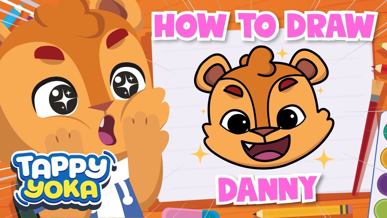 Let's Draw Danny The Brave Lion! | How To Draw A Cute Lion| Drawing Tips