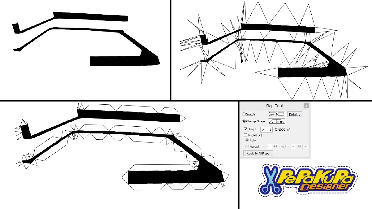 UDS 7. Работа с клапанами в Pepakura Designer 4