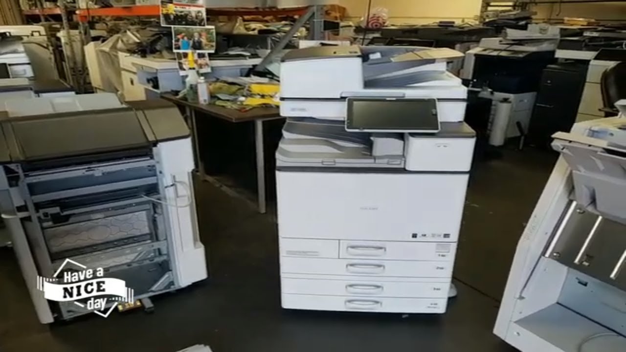 Установка финишера-копировального аппарата Ricoh MP C.
