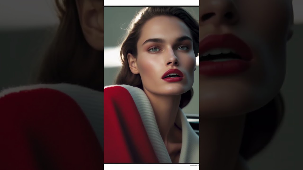 NYC Meets Helmut Newton: The AI-Driven Red Lips Revolution!