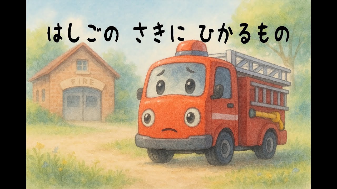 【読み聞かせ絵本】はしごのさきにひかるもの｜ちいさな しょうぼうしゃの ゆうきの ものがたり【まどべのえほん】