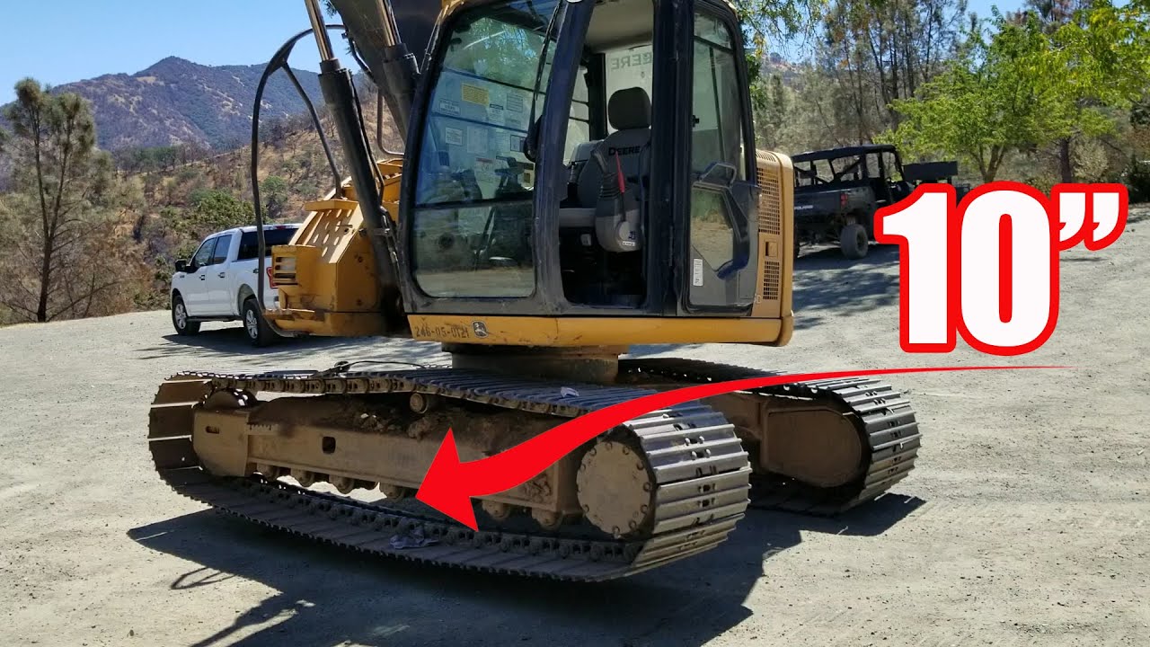 How to Set Excavator Track Tension