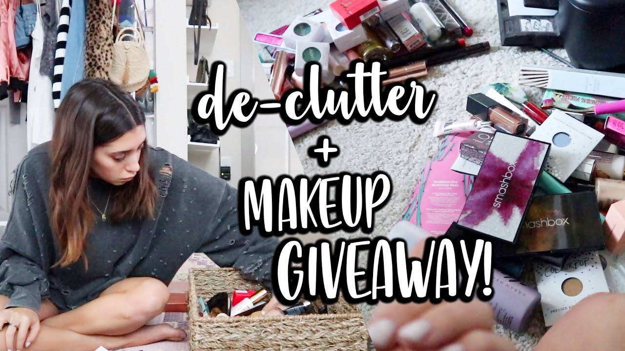 Organizing my makeup & HUGE MAKEUP GIVEAWAY!