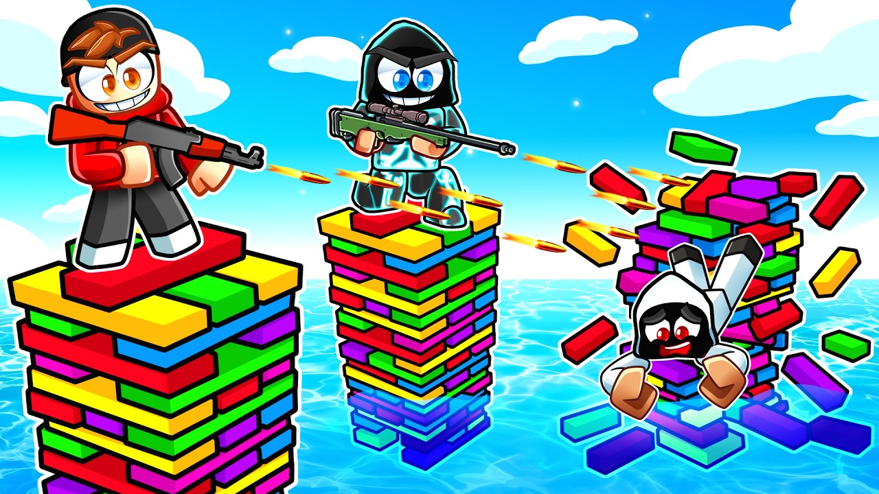 Робро играют в Pew Pew Blocks в Roblox!