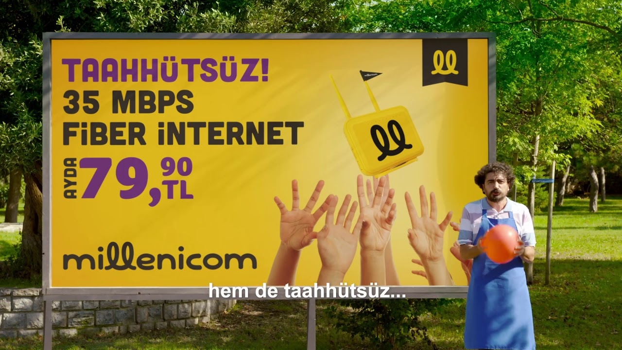 Millenicom'dan Taahh&uuml;ts&uuml;z  Fiber Hızında İnternet!