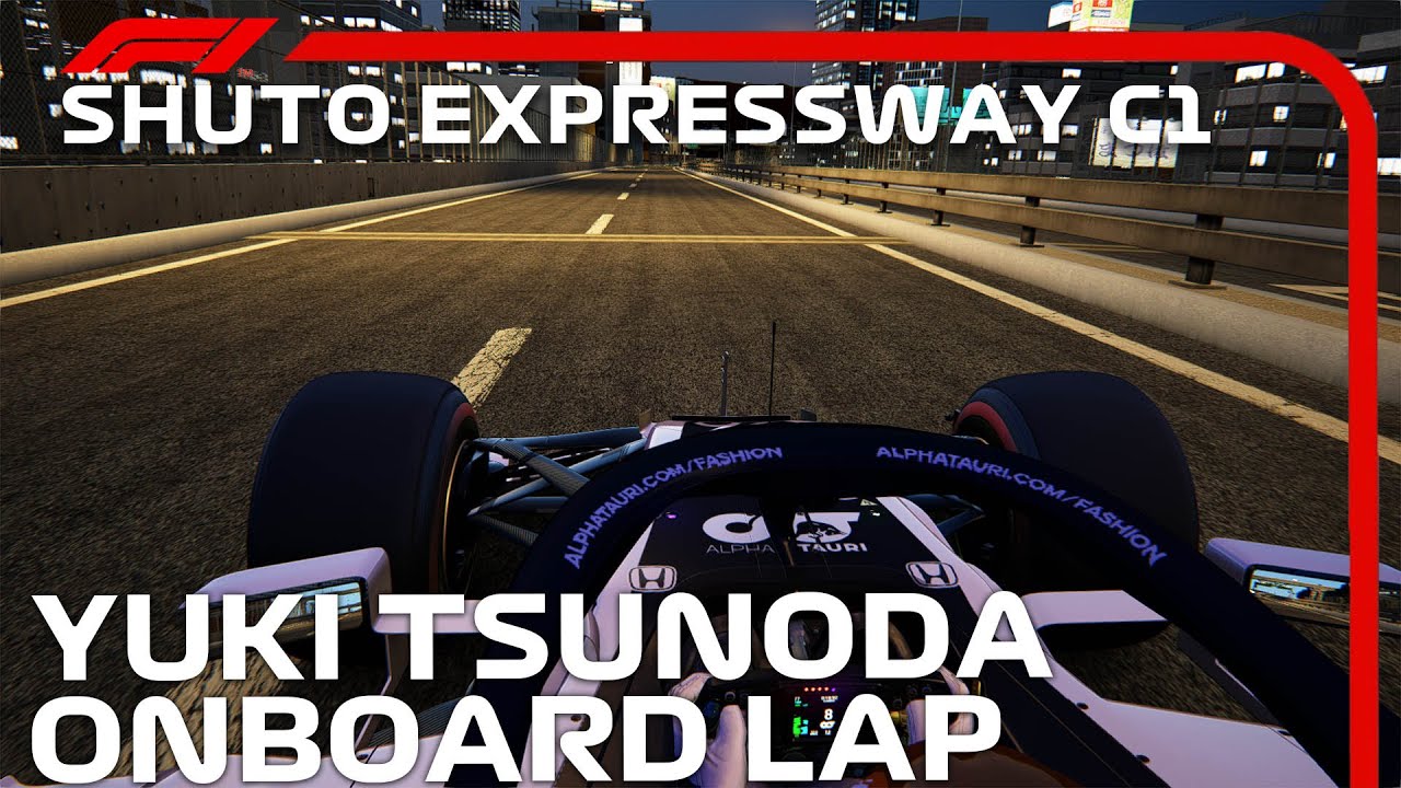 F1 2020 Tokyo Shuto Expressway C1 Outer Loop | Yuki Tsunoda Onboard