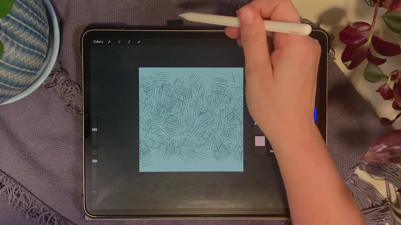 How to create a seamless, repeating, background texture in Procreate 5x- Valentine’s pattern part 2