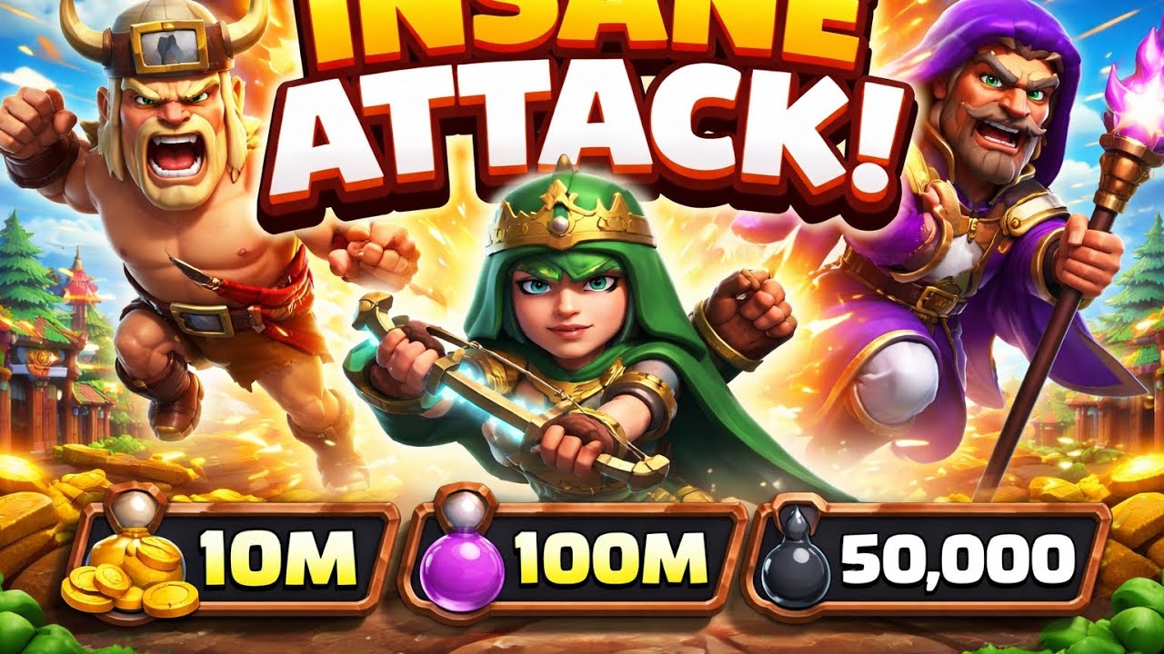 INSANE 3 STAR ATTACK 😱 10M LOOT in Clash of Clans