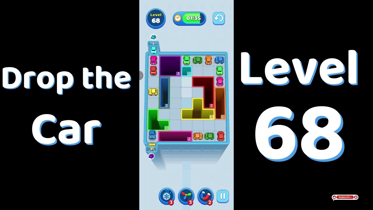 Drop The Car Level 68 🚗 | Color Car Drop Puzzle Gameplay | SolutionGuruji