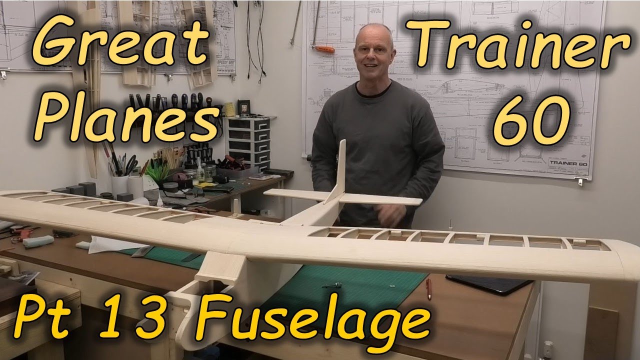 Great Planes Trainer 60: Pt13 Shaping the Fuselage & Tailplane Attachment - Build Series - 65