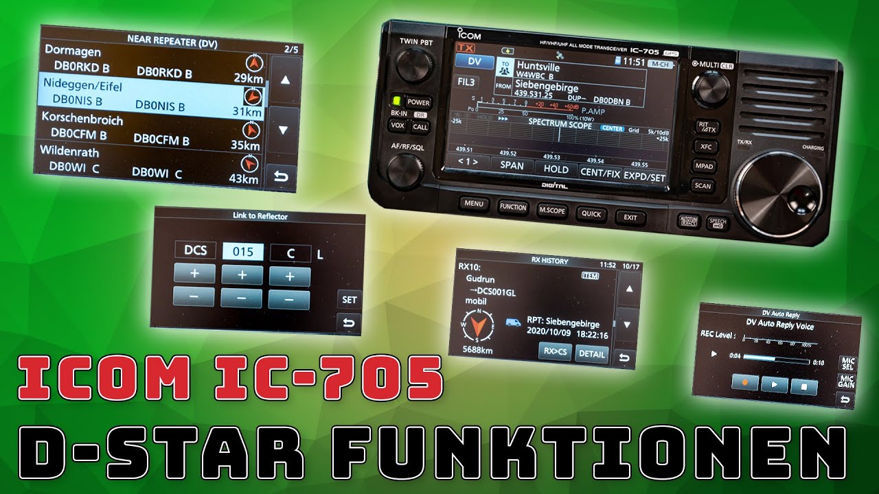Icom IC-705 📻 D-STAR erklärt