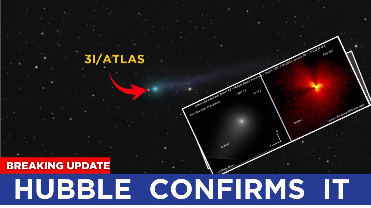 Обновление 3I/ATLAS: Новое изображение Хаббла ПОДТВЕРЖДАЕТ, что самолеты — это не артефакты.