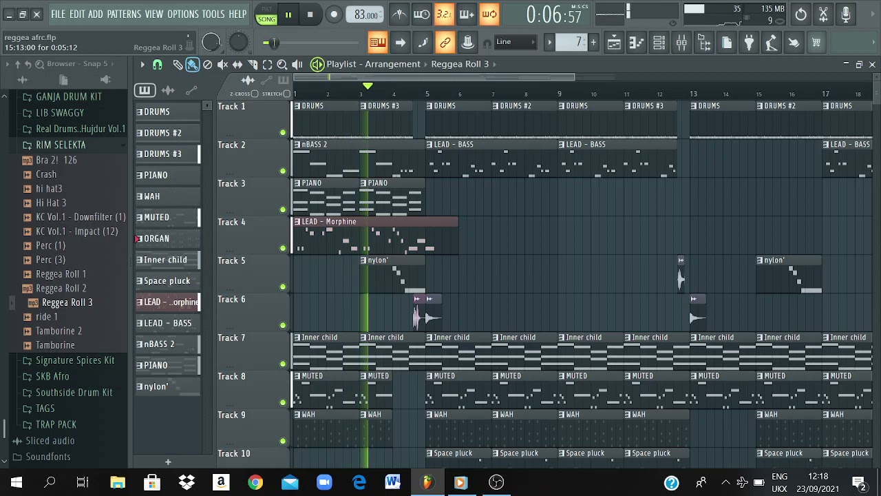 How to make a reggae beat in FL Studio 20 #1
