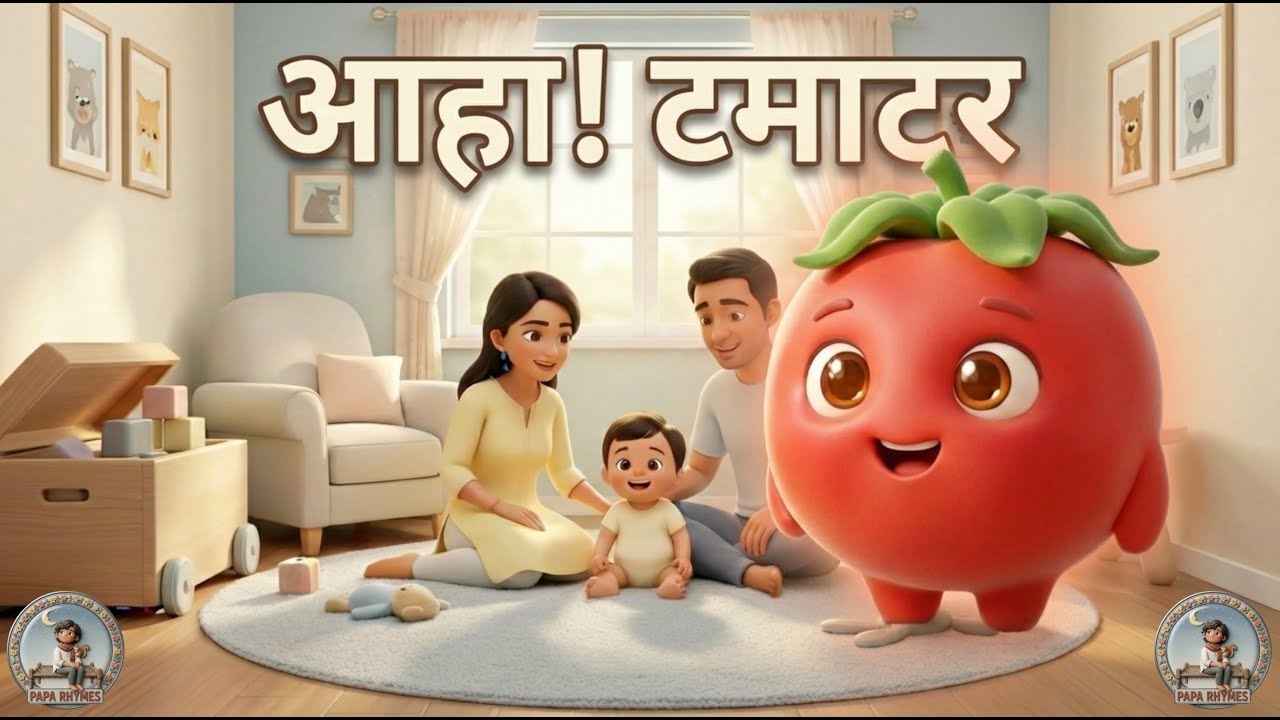 आहा टमाटर 🍅 | Aha Tamatar | Healthy Eating Song for Kids | Papa Rhymes