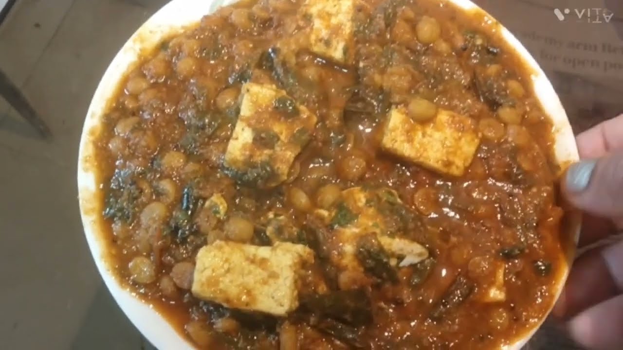Chanadal Palak Paneer Recipe (Anjali k Gawde vlogs)