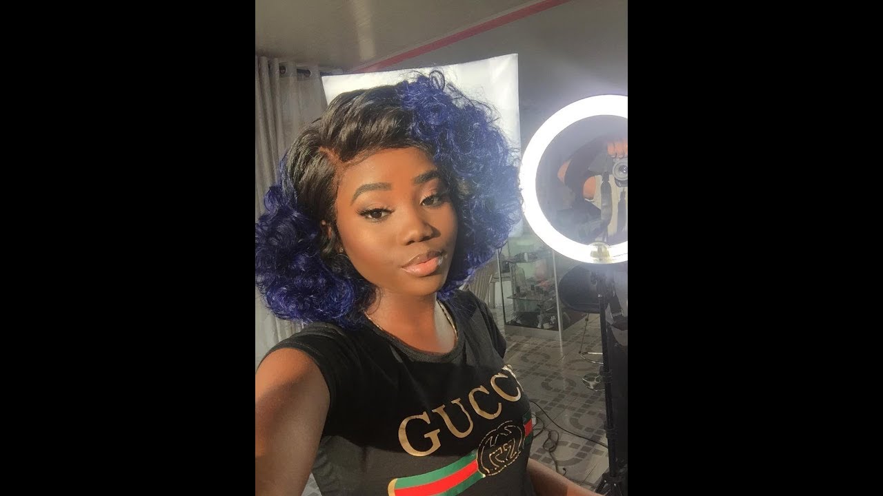 My Blue Hair(Wig)|How to color Tutorial Carina Hair