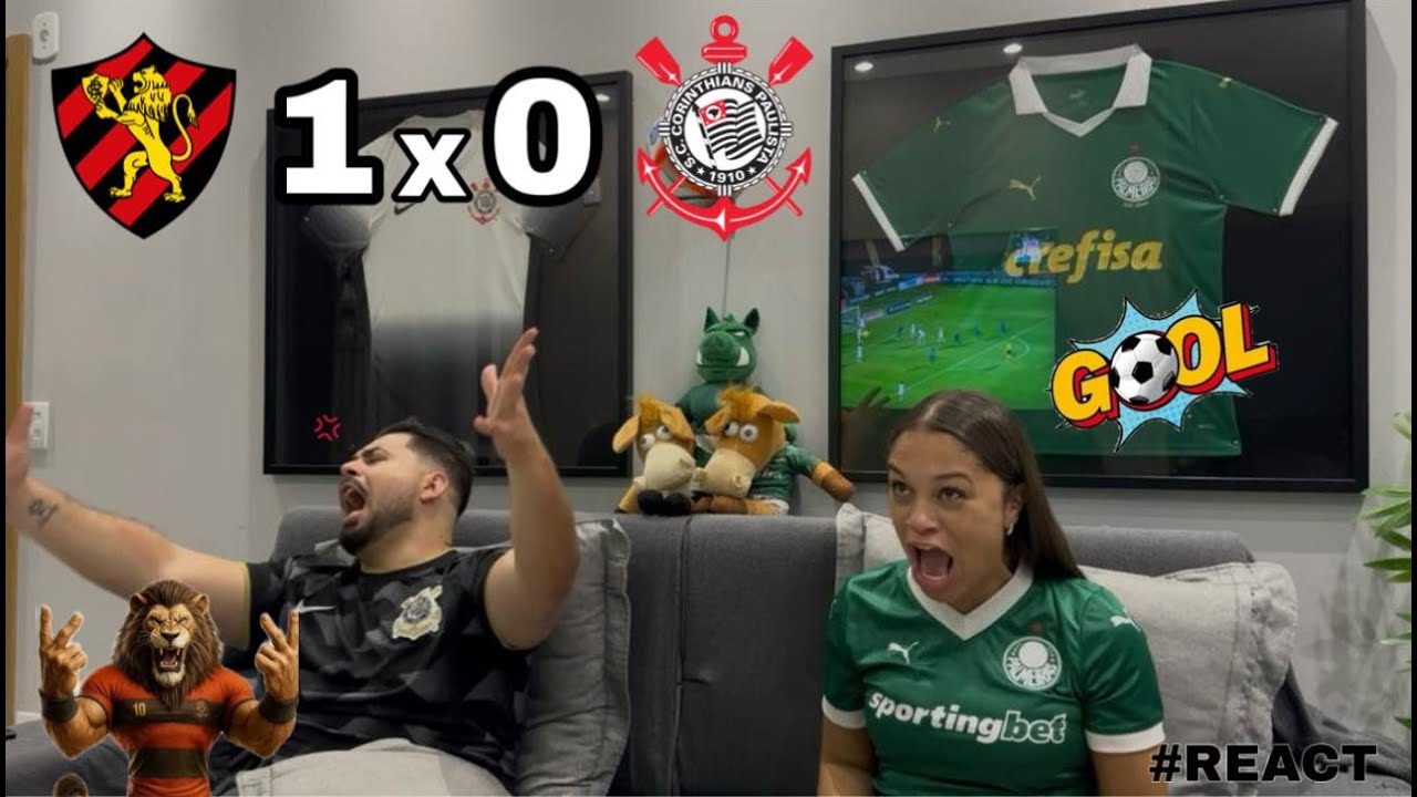 REACT REAÇÕES SPORT x CORINTHIANS | Casal Rivalidade