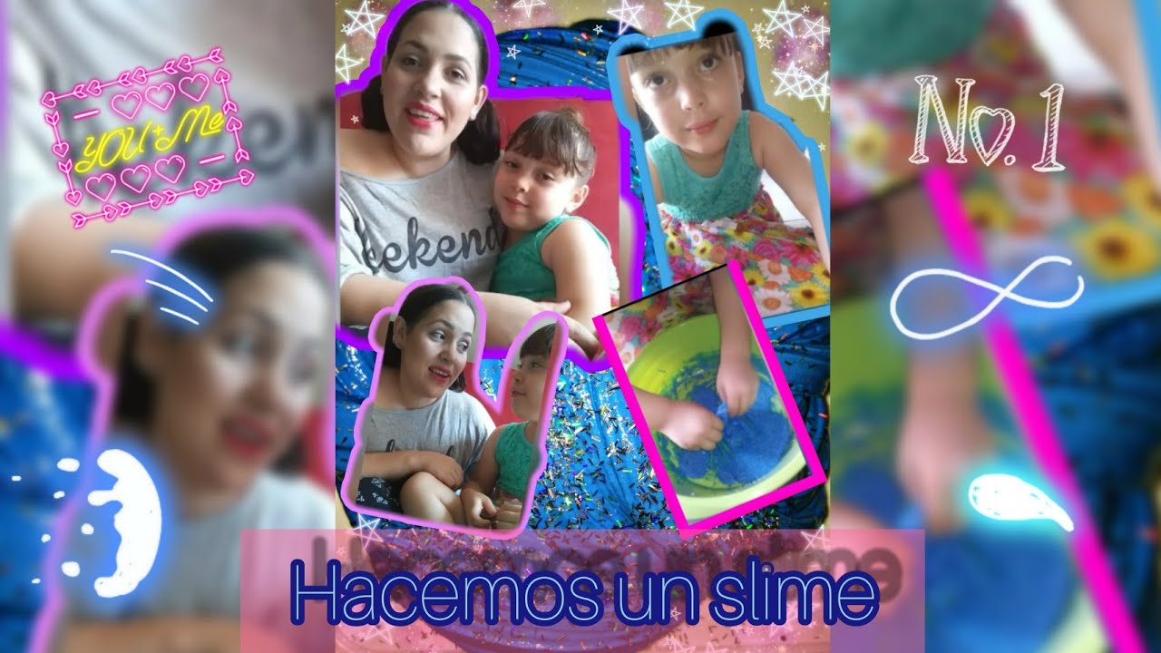 Haciendo slime con mi hija/Diversi&oacute;n entre madre e hija/Vlogs familiar💙💜💙