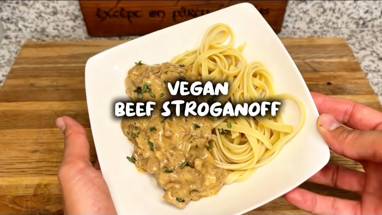 The Coziest Vegan Beef Stroganoff Ever