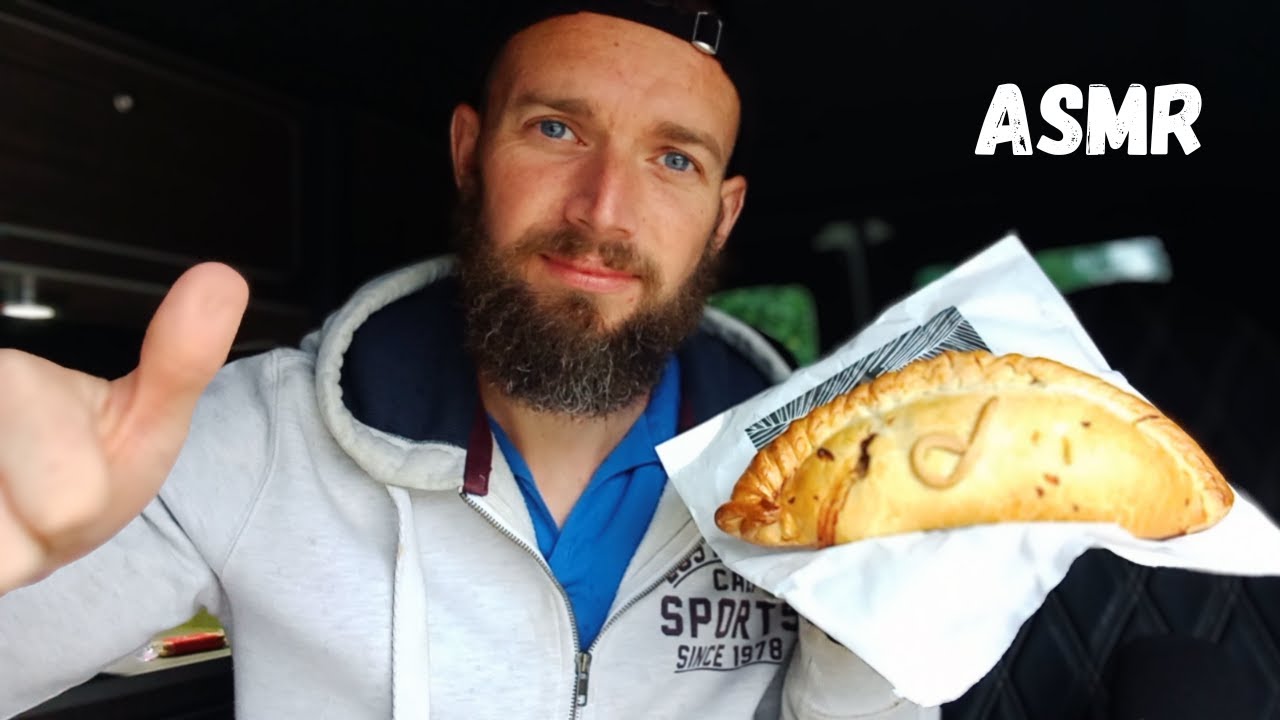 ASMR Car Mukbang | Eating A Huge Proper Cornish Pasty