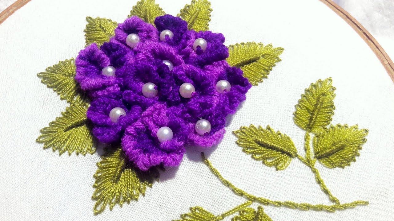 Hand embroidery. Brazilian embroidery by nakshi katha.