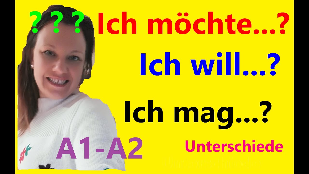 Deutsch lernen: WOLLEN, ,M&Ouml;GEN und M&Ouml;CHTEN.🤷 Achte auf die Unterschiede!